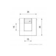 03.055.Sc - Poubelle Cubus moderne sur poteau - Zano - 52L - Acier inoxydable résistant_4