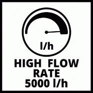 Pompe immergée sans batterie GE-SP 18 Li, débit 5000 l/h