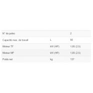 C/E MB90 - Mélangeur bipale pour viandes - Minerva Omega - Acier inox - Poids net : 137 kg_4