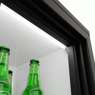 Arrière bar réfrigéré 2 portes coulissantes vitrées 220 litres | BKTG220SSN_4