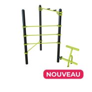 Station Combo 3-8 - Barre traction poignée, Espalier, Barre de pompe, Lombaires_4