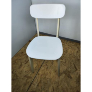 Chaise Cream Calligaris d'occasion - bois hêtre - assise et dossier résine blanc - recommandée pour cafés et restaurants_4