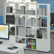 Cubic - Armoire ouverte - Bureocean - Panneaux mélaminés haute résistance - Certification PEFC_4