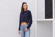 Sweat-shirt crop femme - Réf: BE7503 - Bella + Canvas - 220 g/m² - Tissu doux et résistant_4