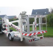 Nacelle tractable 150NW - Thomas - hauteur de travail 15 m - capacité de levage 250 kg - bras télescopique et portée latérale de 7,5 m_4