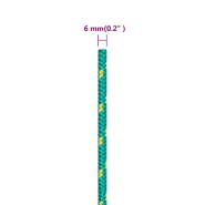 Vidaxl corde de bateau vert 6 mm 500 m polypropylène 152712_4