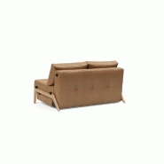 Canapé design convertible Innovation Living Cubed Wood 02 - couchage 140x200 cm - coloris Faunal Brown_4