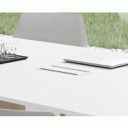 Table de réunion Take-Off - Bralco - Oui, Blanc, 360 x 124 cm, Chêne vieilli_4