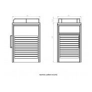 03.068.Sn - Poubelle publique Salver - Zano - 60 kg - avec repose-plateaux et système de vidage facile_4