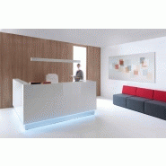 Banque d'accueil ligna en verre laque, design_4