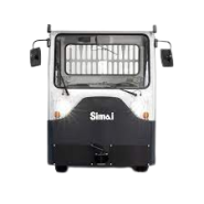 Chariot tracteur industriel à 4 roues SIMAI TE 252  conçu pour des applications lourdes, avec une capacité de 25000 kg en Alpes -  disponible en achat neuf et en location de courte à longue durée_4