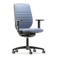 Siège de travail OKAY - confortable, esthétique et personnalisable avec dossier rembourré ou résille, mécanisme synchrone et support lombaire_4