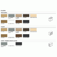 Armoire de bureau avec portes décor bois - MDD - Cacao, Blanc pastel_4