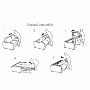 Canapé-lit Dreamer Express - Sommier à lattes 140cm - Matelas 16cm - Microfibre Bordeaux - Fabrication italienne_4