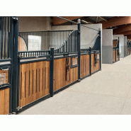 Façade Swing Wave - Façade de box pour chevaux avec ouverture totale pour curage mécanique - Gamme Wave_4