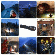 Lampe torche à LED - Steel LED 10W en aluminium avec zoom_4