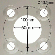 Roues pour tondeuse à gazon 20x10.00-10, 4 plis, pour gazon, P332, homologuées pour la route, jante PCD 100 mm (jeu de 2)_4