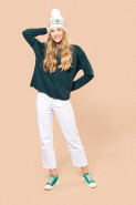 Bonnet motifs de Noël avec pompon - Réf: KP558 - Disponible en plusieurs couleurs_4