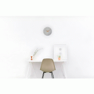 Horloge murale bois gris_4