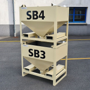 Conteneur auto videur 350 L avec fourreaux de fourches - CMU 800 kg - intérieur lisse et gerbable_4