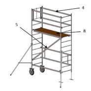 Échafaudage roulant spécial taille-haie - fortal sa - charge d’exploitation 200 kg/m²_4
