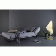 Innovation Living - Canapé clic-clac convertible FRACTION capitonné, lit 140x200, tissu Twist Granite_4