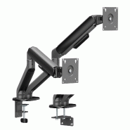 STANDARD Support moniteur avec bras double, Ressort mécanique, 17–32 pouces, max. 2x 10 kg, noir_4