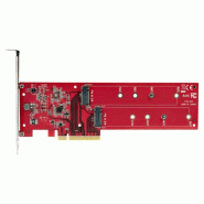 Adaptateur PCIe M.2 - PCIe x8/ x16 vers Double NVMe ou AHCI M.2 SSD - PCI Express 4.0, 7,8 Gbps par_4