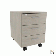 Caisson mobile 3 tiroirs - Quadrifoglio. - Béton_4