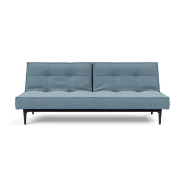 Innovation Living - Canapé Splitback Styletto Convertible Lit 115x210 cm - Pieds chêne noir - Tissu Mixed Dance Light Blue_4