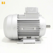 Moteur électrique triphasé 230/400V - 0,75 kW - 1500 tr/min - MH380G4B3 - Aluminium Bride B3_4