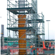 Échafaudage temporaire de chantier BRIO - mobile ou fixe - multidirectionnel avec large espace de travail_4