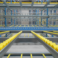 Rayonnage dynamique  pour bacs et cartons conçu pour  zones de préparation de commandes et/ou de production_4