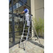 Sherpamatic fixe - plateforme de travail sécurisée en aluminium - Tubesca - hauteur d'accès/de travail maxi 3,89m_4