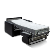Fauteuil convertible DAY - Système Express - 70x197 cm - Matelas 16 cm polyuréthane - Noir_4