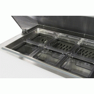 Saladette réfrigérée 3 portes avec 18 bacs GN 1/6 - 623 L_4