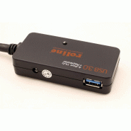 ROLINE Hub USB 3.2 Gen 1 4 ports avec Repeater, noir, 10 m_4