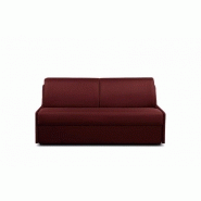 Canapé convertible France Matelas 16cm - Système Express - Sommier à lattes 160cm - Microfibre Bordeaux - Fabrication italienne_4