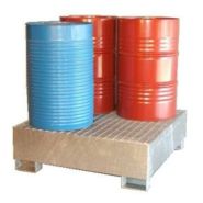 Bac de rétention métallique en acier - Stockage 1, 2 ou 4 fûts de 220 à 1050 L ou cubitainers 1000 L_4