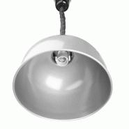 Lampe chauffante dôme rétractable finition métal brossé | Buffalo_4