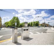 Cs110x - Poubelle publique MMCité 1 a.S. - Corps en acier galvanisé 32L, sans couvercle ni cendrier_4