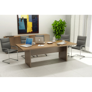 Bureau de direction moderne et élégant DECIDE - 3 versions de piètement en livraison rapide_4