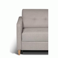 Canapé d'angle Norway - Matelas 16 cm - Ouverture express - Sommier à lattes Renatonisi - Tweed crème_4