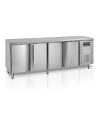 Desserte réfrigérée négative 4 portes centrale TEFCOLD - inox AISI304 - Température -10°C à -20°C - 460 litres_4