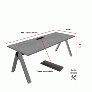 Bureau individuel Viga - MDD - Oui, 200, Placage chêne cuivré_5