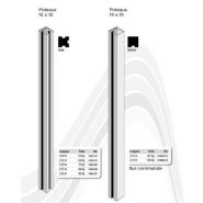 Clôture en béton avec finition striée ou lisse
