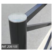 Barrière type Croix de Saint-André traditionnelle et élégante - Longueur 1072 ou 1572 mm - Trois cadres et quatre pommeaux au choix - LIGNE PROVINCE_4