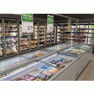 Réfrigérateur / congélateur de supermarché SHALLOW 150 - référence TEFCOLD-17309, double température, vitrage de sécurité, 590 L volume brut_4