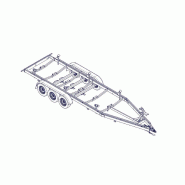 7m80-2m20 - 3x1800 kg - 3500 kg - VLEMMIX - Remorque Porte-Bateau_4