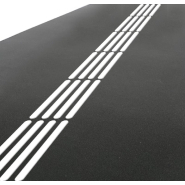 Produit de marquage au sol en résine avec pochoir